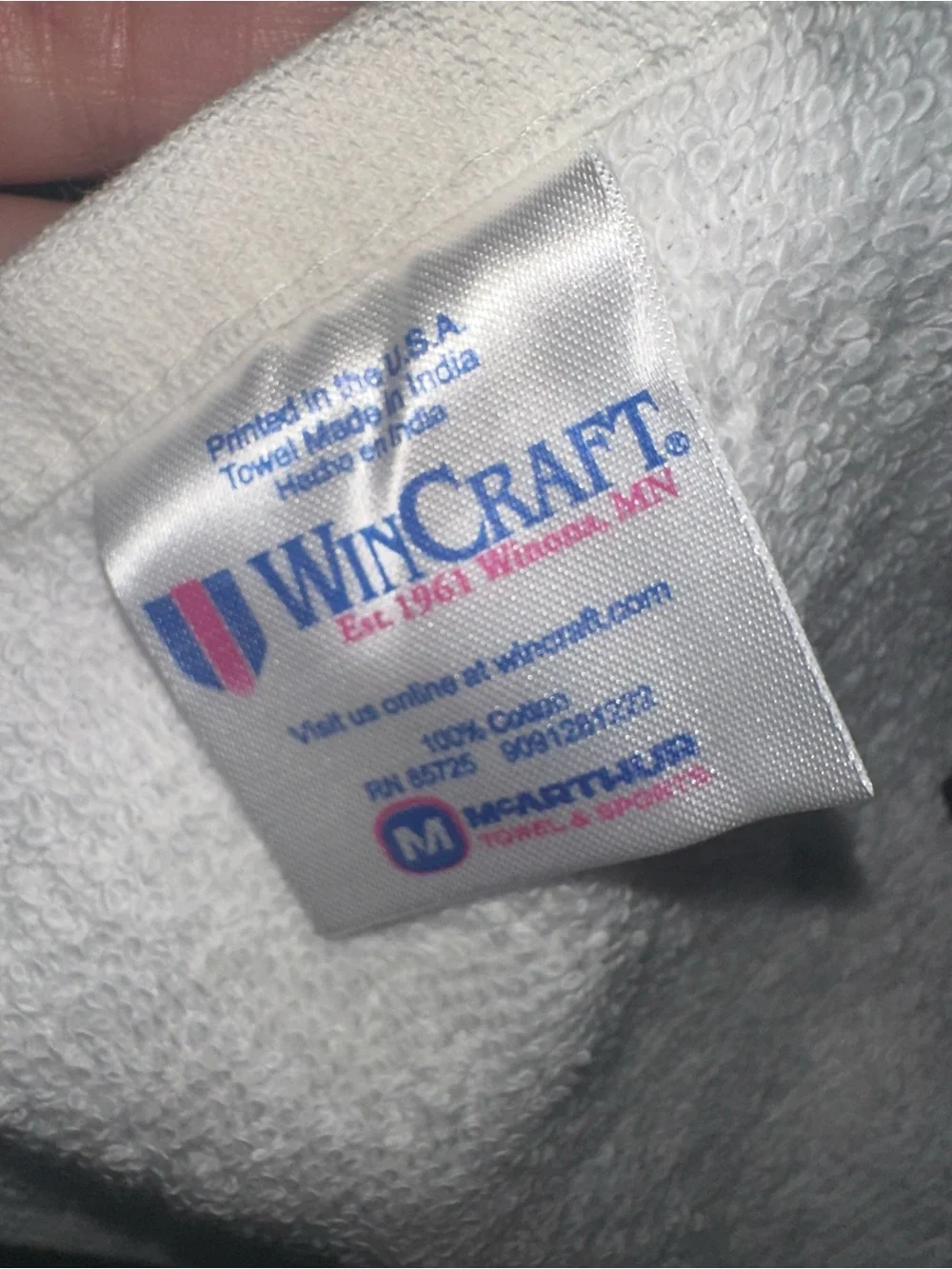 Vintage Gatorade WinCraft cotton sideline sports towel